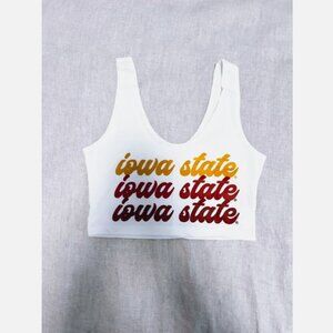 Iowa State University ISU Logo Crop Top - Tailgates, Game Day, College - Small